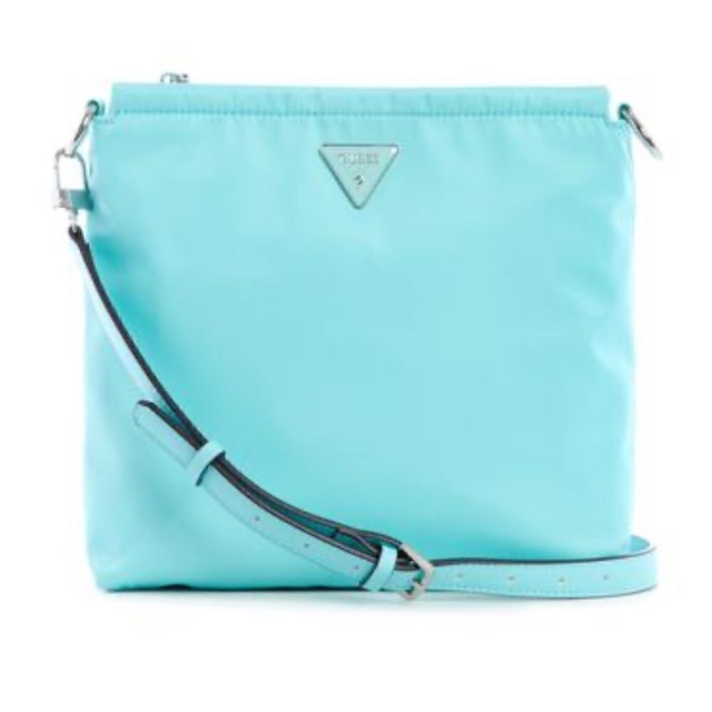 Guess Jaxi Nylon Tourist Crossbody mint green